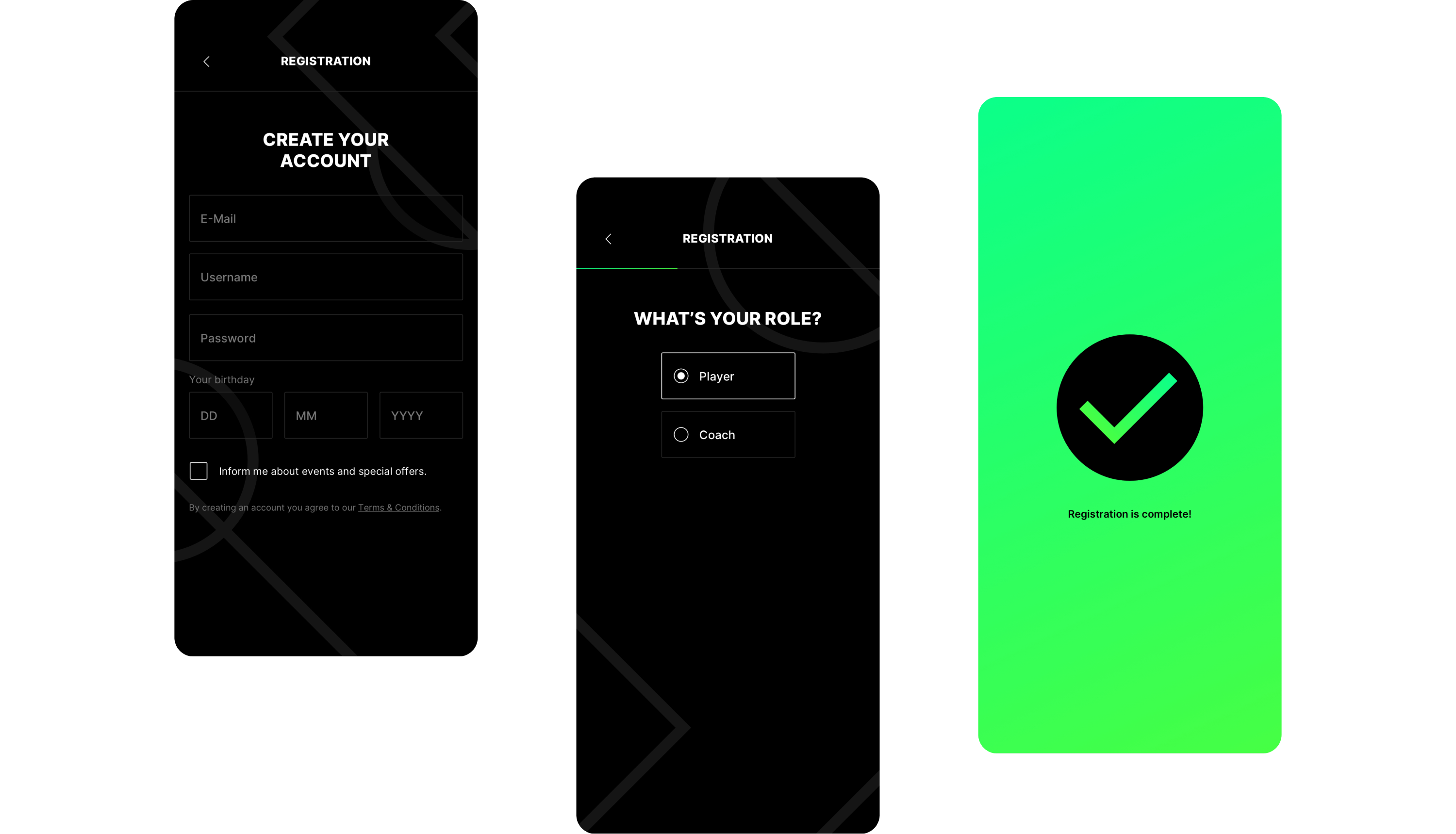 An image showing the app registration process.
