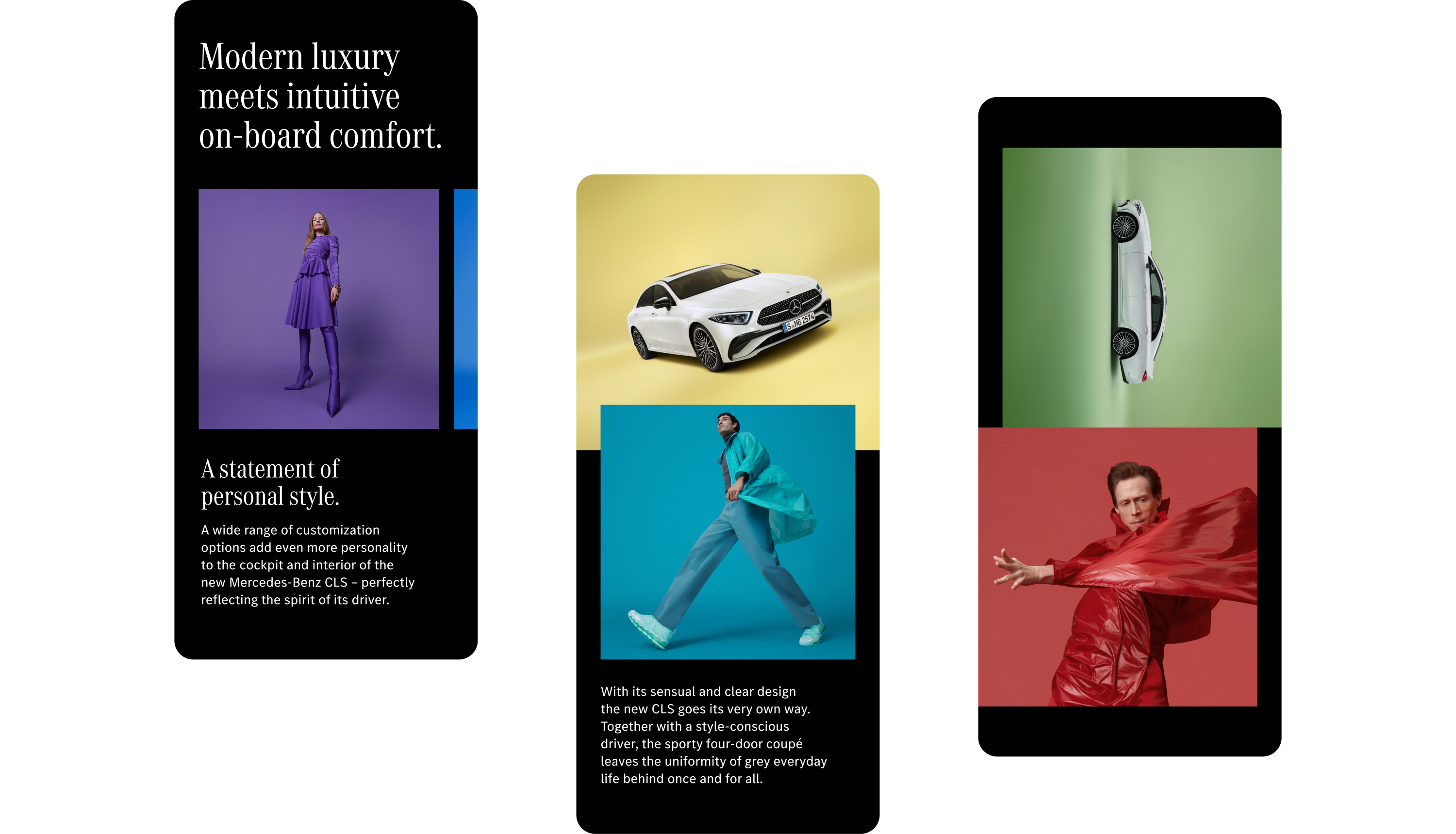 An image showing three mobile screens.