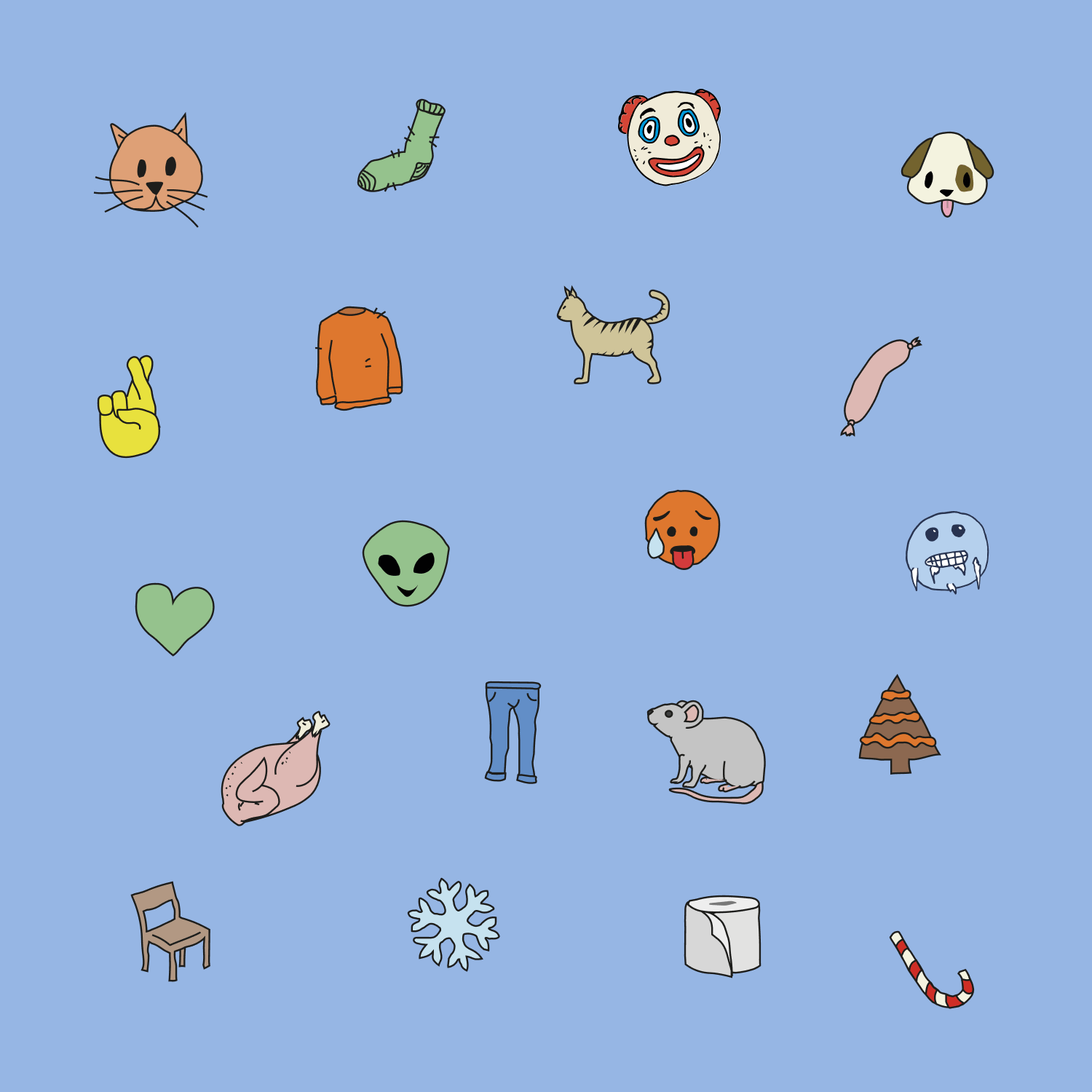 An image showing different 2D sketches of the pattern elements.